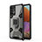 Custodia Silicone e Plastica Opaca Cover con Magnetico Anello Supporto S05 per Samsung Galaxy M32 5G