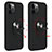 Custodia Silicone e Plastica Opaca Cover con Magnetico Anello Supporto S06 per Apple iPhone 12 Pro