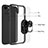 Custodia Silicone e Plastica Opaca Cover con Magnetico Anello Supporto S06 per Apple iPhone 13