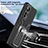 Custodia Silicone e Plastica Opaca Cover con Magnetico Anello Supporto S06 per Xiaomi Mi 12S Pro 5G