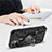Custodia Silicone e Plastica Opaca Cover con Magnetico Anello Supporto S07 per Apple iPhone 12
