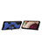 Custodia Silicone e Plastica Opaca Cover con Magnetico Anello Supporto S07 per Samsung Galaxy A03s Blu