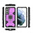 Custodia Silicone e Plastica Opaca Cover con Magnetico Anello Supporto S07 per Samsung Galaxy S21 5G