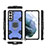 Custodia Silicone e Plastica Opaca Cover con Magnetico Anello Supporto S07 per Samsung Galaxy S21 Plus 5G