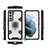 Custodia Silicone e Plastica Opaca Cover con Magnetico Anello Supporto S07 per Samsung Galaxy S22 Plus 5G
