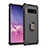 Custodia Silicone e Plastica Opaca Cover con Magnetico Anello Supporto T01 per Samsung Galaxy S10 5G