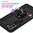 Custodia Silicone e Plastica Opaca Cover con Magnetico Anello Supporto T03 per Samsung Galaxy S22 Plus 5G