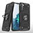 Custodia Silicone e Plastica Opaca Cover con Magnetico Anello Supporto T04 per Samsung Galaxy S21 Plus 5G