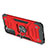Custodia Silicone e Plastica Opaca Cover con Magnetico Anello Supporto T05 per Samsung Galaxy S22 5G Rosso