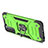 Custodia Silicone e Plastica Opaca Cover con Magnetico Anello Supporto T05 per Samsung Galaxy S22 Plus 5G Verde Pastello