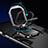 Custodia Silicone e Plastica Opaca Cover con Magnetico Anello Supporto T06 per Samsung Galaxy S21 5G