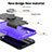 Custodia Silicone e Plastica Opaca Cover con Magnetico Anello Supporto T08 per Samsung Galaxy S21 5G