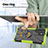 Custodia Silicone e Plastica Opaca Cover con Magnetico Anello Supporto T08 per Samsung Galaxy S21 Ultra 5G