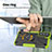 Custodia Silicone e Plastica Opaca Cover con Magnetico Anello Supporto T08 per Samsung Galaxy S22 5G
