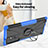 Custodia Silicone e Plastica Opaca Cover con Magnetico Anello Supporto T08 per Samsung Galaxy S22 Ultra 5G