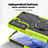 Custodia Silicone e Plastica Opaca Cover con Magnetico Anello Supporto T09 per Samsung Galaxy S21 Plus 5G