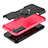 Custodia Silicone e Plastica Opaca Cover con Magnetico Anello Supporto T09 per Samsung Galaxy S22 Plus 5G