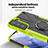 Custodia Silicone e Plastica Opaca Cover con Magnetico Anello Supporto T09 per Samsung Galaxy S22 Plus 5G