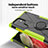 Custodia Silicone e Plastica Opaca Cover con Magnetico Anello Supporto T09 per Samsung Galaxy S22 Ultra 5G