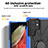 Custodia Silicone e Plastica Opaca Cover con Magnetico Anello Supporto T09 per Samsung Galaxy S23 Ultra 5G