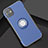 Custodia Silicone e Plastica Opaca Cover con Magnetico Anello Supporto Y01 per Apple iPhone 11