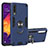 Custodia Silicone e Plastica Opaca Cover con Magnetico Anello Supporto Y01B per Samsung Galaxy A30S