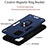 Custodia Silicone e Plastica Opaca Cover con Magnetico Anello Supporto Y01B per Samsung Galaxy A51 5G