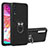 Custodia Silicone e Plastica Opaca Cover con Magnetico Anello Supporto Y01B per Samsung Galaxy A70