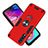 Custodia Silicone e Plastica Opaca Cover con Magnetico Anello Supporto Y01B per Samsung Galaxy A70