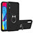 Custodia Silicone e Plastica Opaca Cover con Magnetico Anello Supporto Y01B per Samsung Galaxy M10