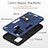 Custodia Silicone e Plastica Opaca Cover con Magnetico Anello Supporto Y01B per Samsung Galaxy M31