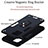 Custodia Silicone e Plastica Opaca Cover con Magnetico Anello Supporto Y01B per Samsung Galaxy M60s