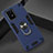 Custodia Silicone e Plastica Opaca Cover con Magnetico Anello Supporto Y01B per Samsung Galaxy M80S