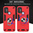 Custodia Silicone e Plastica Opaca Cover con Magnetico Anello Supporto YB1 per Motorola Moto G20