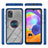 Custodia Silicone e Plastica Opaca Cover con Magnetico Anello Supporto YB1 per Samsung Galaxy A31