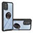 Custodia Silicone e Plastica Opaca Cover con Magnetico Anello Supporto YB1 per Samsung Galaxy A71 5G