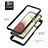 Custodia Silicone e Plastica Opaca Cover con Magnetico Anello Supporto YB1 per Samsung Galaxy M12