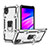 Custodia Silicone e Plastica Opaca Cover con Magnetico Anello Supporto YF1 per Samsung Galaxy A01 Core