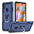 Custodia Silicone e Plastica Opaca Cover con Magnetico Anello Supporto YF1 per Samsung Galaxy A11