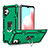 Custodia Silicone e Plastica Opaca Cover con Magnetico Anello Supporto YF1 per Samsung Galaxy A32 5G Verde