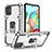 Custodia Silicone e Plastica Opaca Cover con Magnetico Anello Supporto YF1 per Samsung Galaxy A71 5G