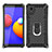 Custodia Silicone e Plastica Opaca Cover con Magnetico Anello Supporto YF1 per Samsung Galaxy M01 Core