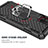 Custodia Silicone e Plastica Opaca Cover con Magnetico Anello Supporto YF1 per Samsung Galaxy M02s