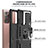 Custodia Silicone e Plastica Opaca Cover con Magnetico Anello Supporto YF1 per Samsung Galaxy Note 20 Ultra 5G
