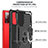 Custodia Silicone e Plastica Opaca Cover con Magnetico Anello Supporto YF1 per Samsung Galaxy S20 Lite 5G