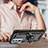 Custodia Silicone e Plastica Opaca Cover con Magnetico Anello Supporto Z01 per Motorola Moto Edge 30 Pro 5G