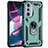 Custodia Silicone e Plastica Opaca Cover con Magnetico Anello Supporto Z01 per Motorola Moto Edge X30 5G