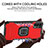Custodia Silicone e Plastica Opaca Cover con Magnetico Anello Supporto ZJ1 per Samsung Galaxy M02s