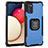 Custodia Silicone e Plastica Opaca Cover con Magnetico Anello Supporto ZJ1 per Samsung Galaxy M02s