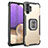 Custodia Silicone e Plastica Opaca Cover con Magnetico Anello Supporto ZJ2 per Samsung Galaxy M32 5G